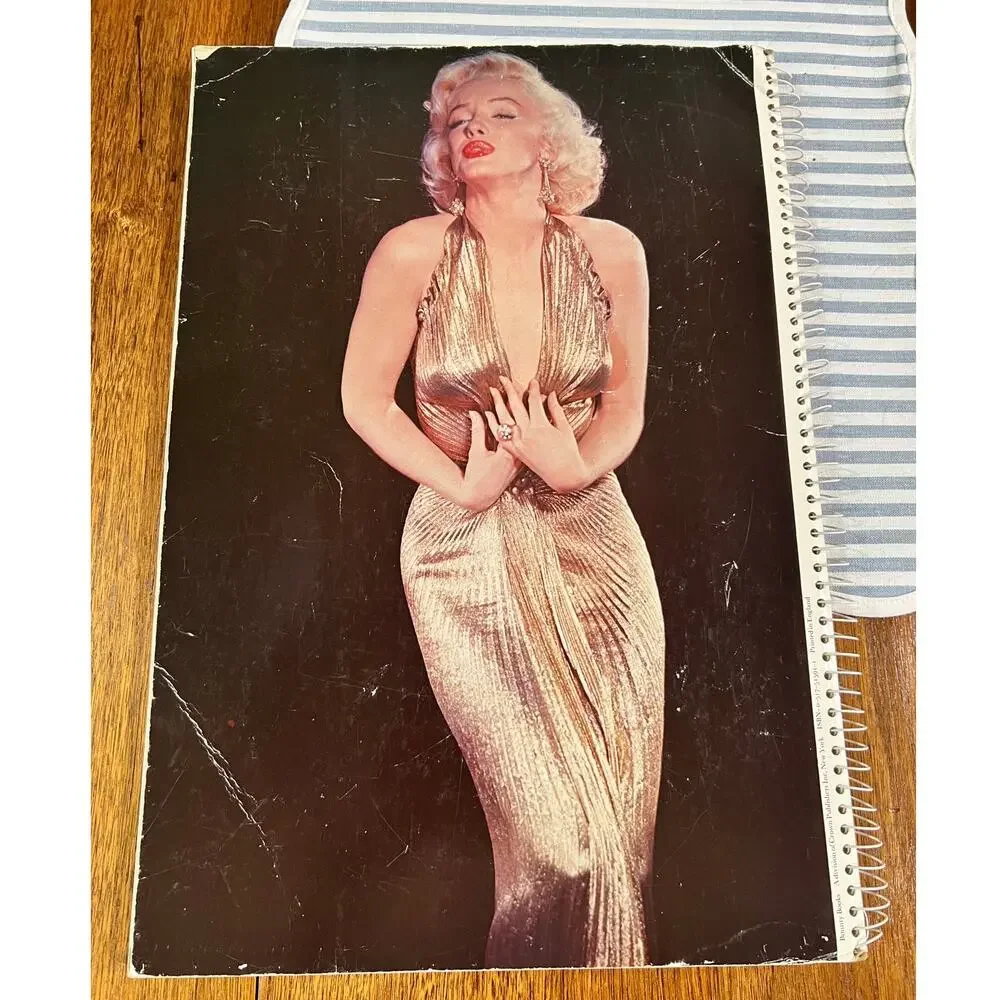 1974 50 Super Stars Spiral Bound Book John Kobal Marilyn Monroe John Wayne